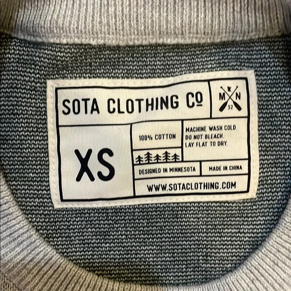 NWT Gray SOTA Sweater size XS - Picture 2 of 3